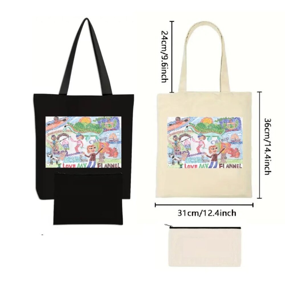 SHOPPING BAG WITH POUCH